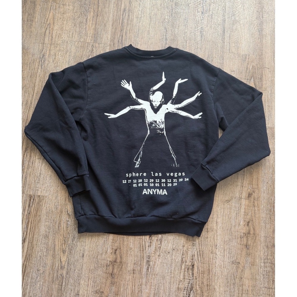 Anyma Sphere Las Vegas Concert Sweatshirt Black Medium Afterlife Tour Graphic